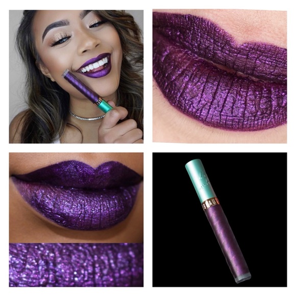 Beauty Bakerie Metallic Lip Whip in “The Grape Life” Full Size, RARE! NEW, NIB - Picture 2 of 7